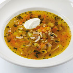 Грибной суп с перловкой(ВТОРНИК)