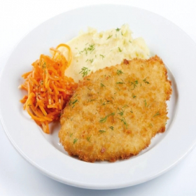 Шницель из курицы с пюре (ВТОРНИК)